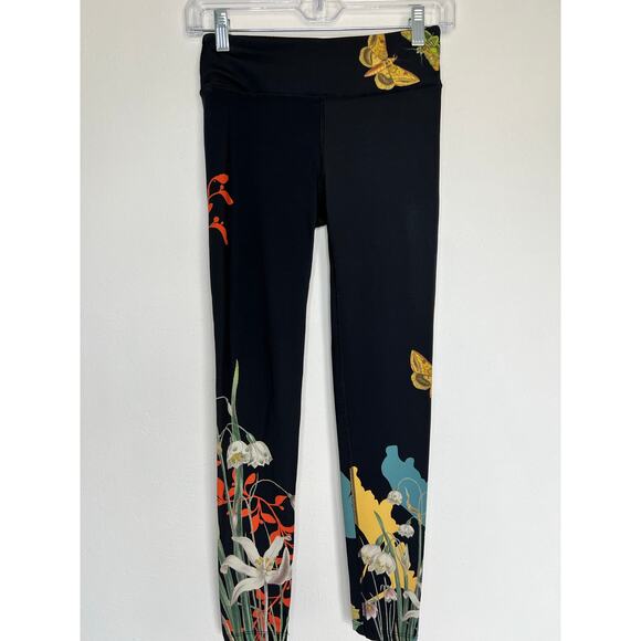 Noli Enchanted Ethereal Butterfly Black Colorful Leggings Small - Picture 2 of 9